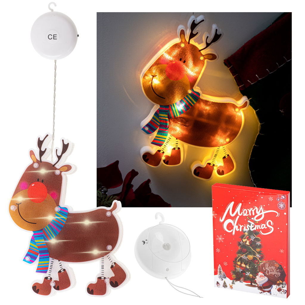 Luci a LED Appese Ornamento Decorazione natalizia Renna