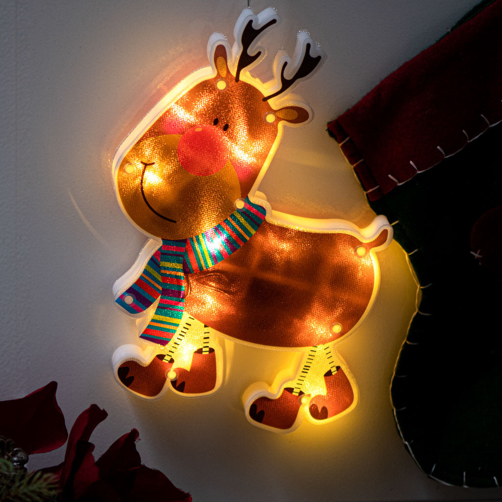 Led Lights Hanging Ornament Christmas Decoration Reindeer