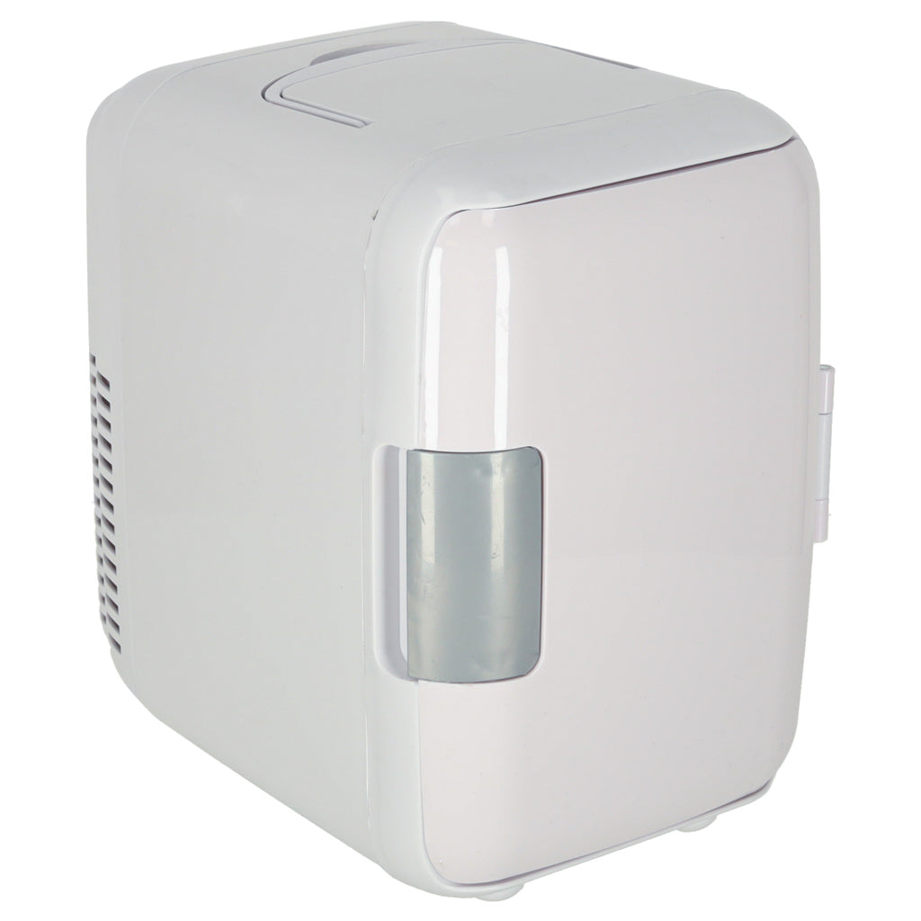 Travel Refrigerator Electric Car Mini For Food Cosmetics Heating Cooling 2in1 4l White