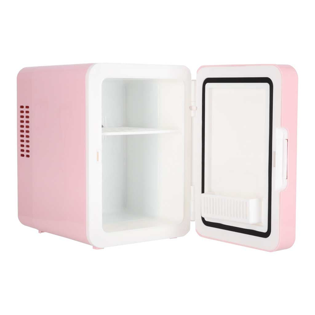 Travel Refrigerator Electric Car Mini For Food Cosmetics Heating Cooling 2in1 4l Pink