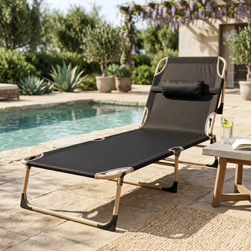 Folding Tourist Field Bed Canada Grey