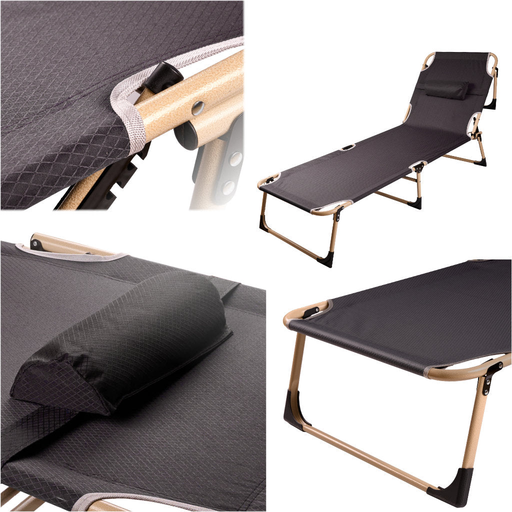 Folding Tourist Field Bed Canada Grey
