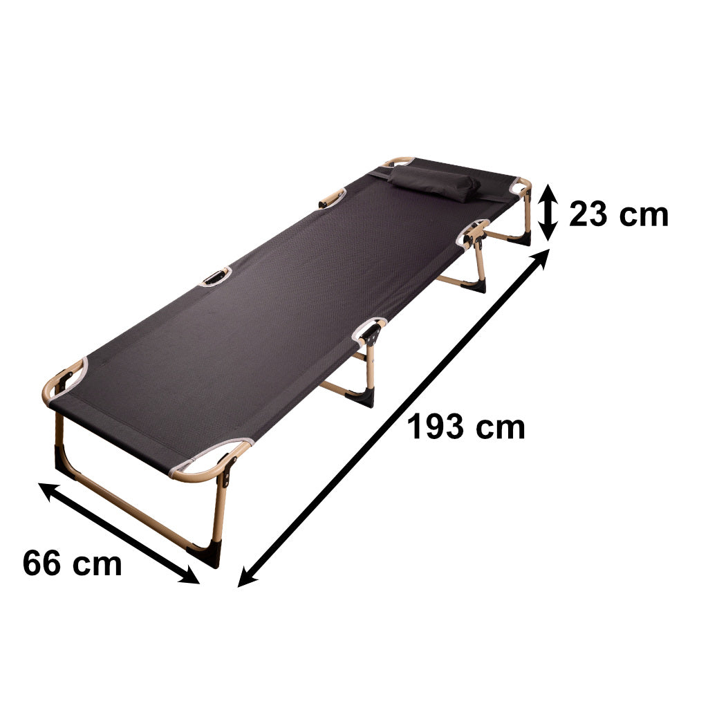 Folding Tourist Field Bed Canada Grey