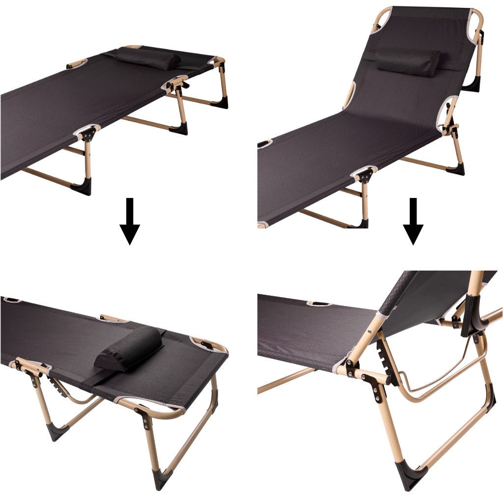 Folding Tourist Field Bed Canada Grey