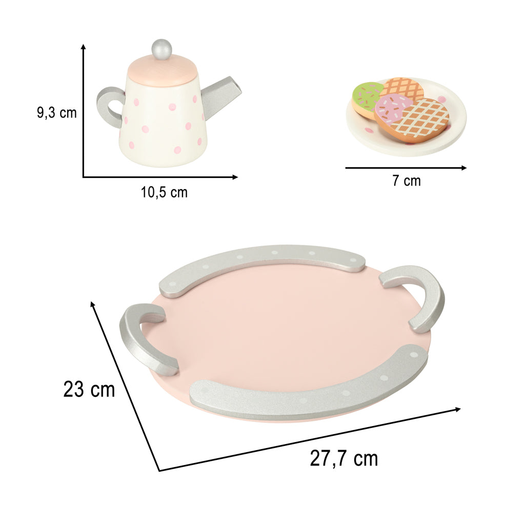 Lulilo Coffee Tea Service Wooden Set