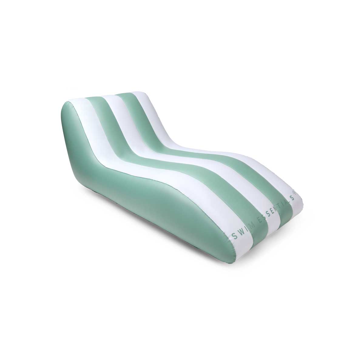 Swim Essentials Premium Lounge Float - Green/white - Essence