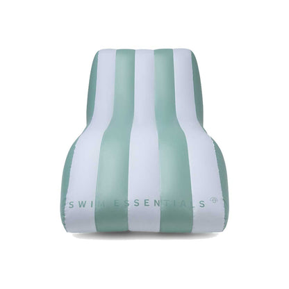 Swim Essentials Premium Lounge Float - Grøn/hvid - Essence