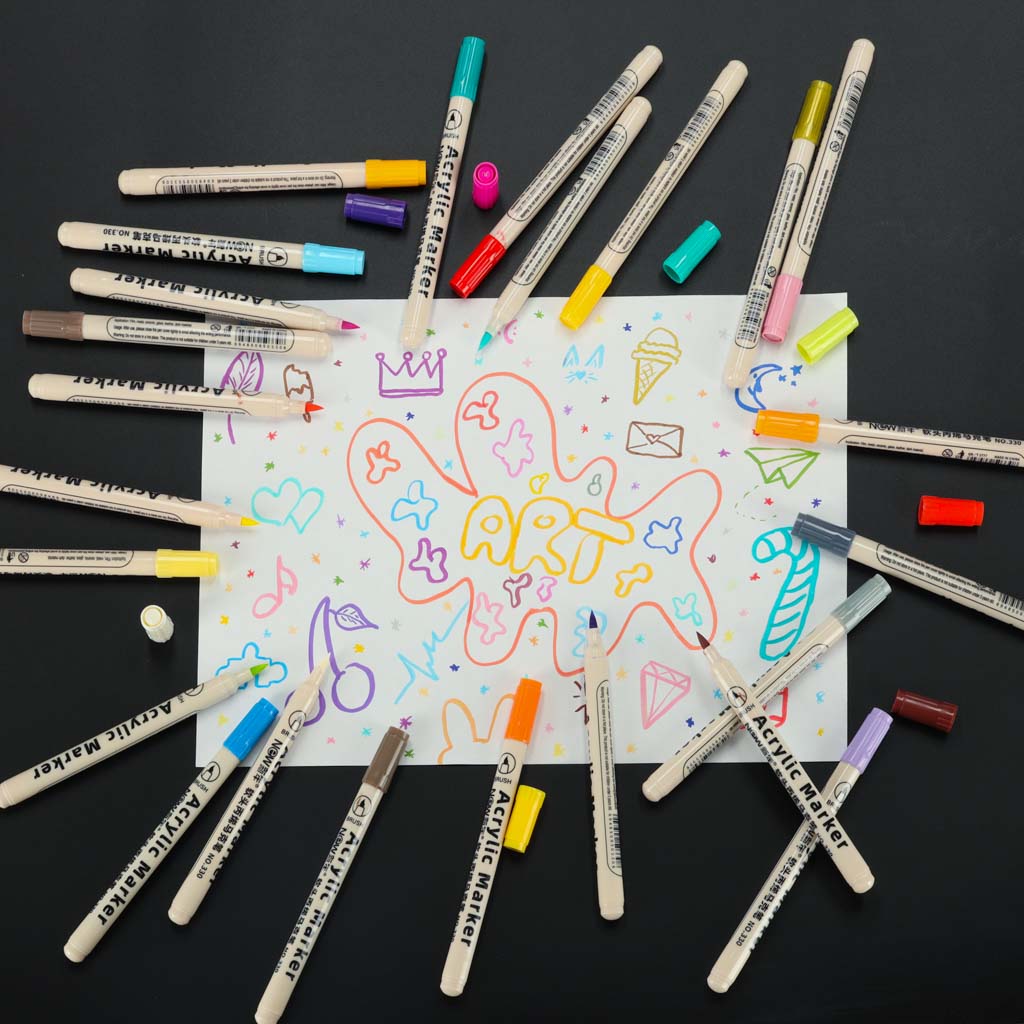 Acrylic Markers For Fabric Stones Markers Markers Markers Waterproof Markers Diy 48 Pcs.