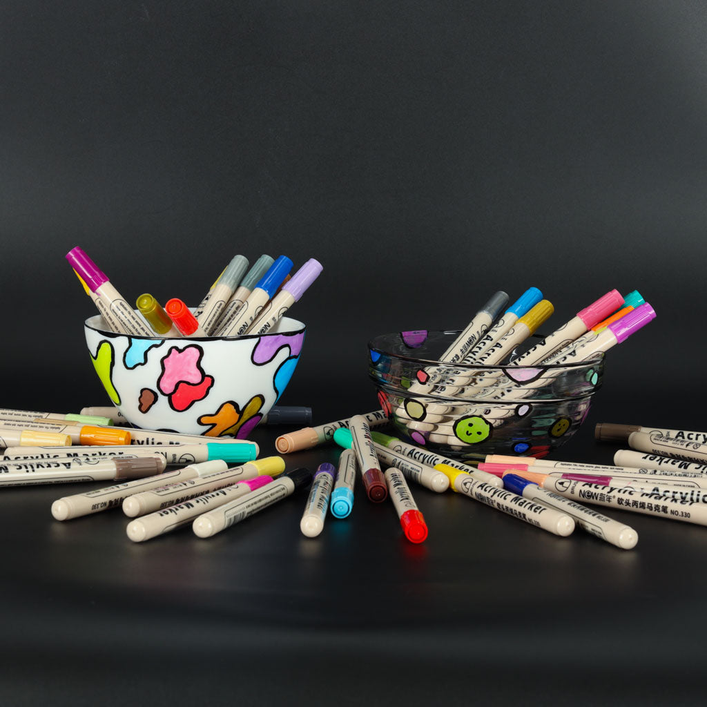 Acrylic Markers For Fabric Stones Markers Markers Markers Waterproof Markers Diy 48 Pcs.