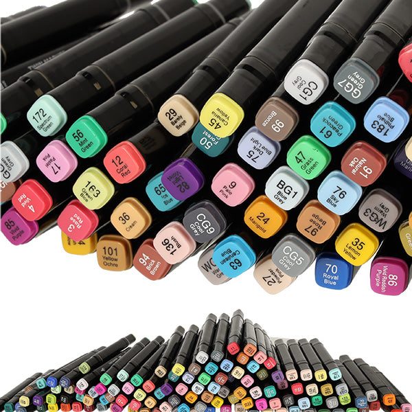 Double-sided Alcohol Markers In Case 120 + Stand