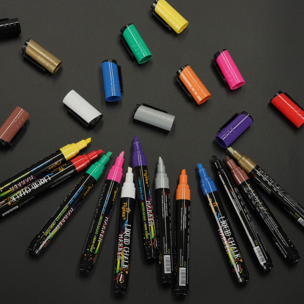 Chalkboard Chalk Markers For Glass Boards 12 Pcs.