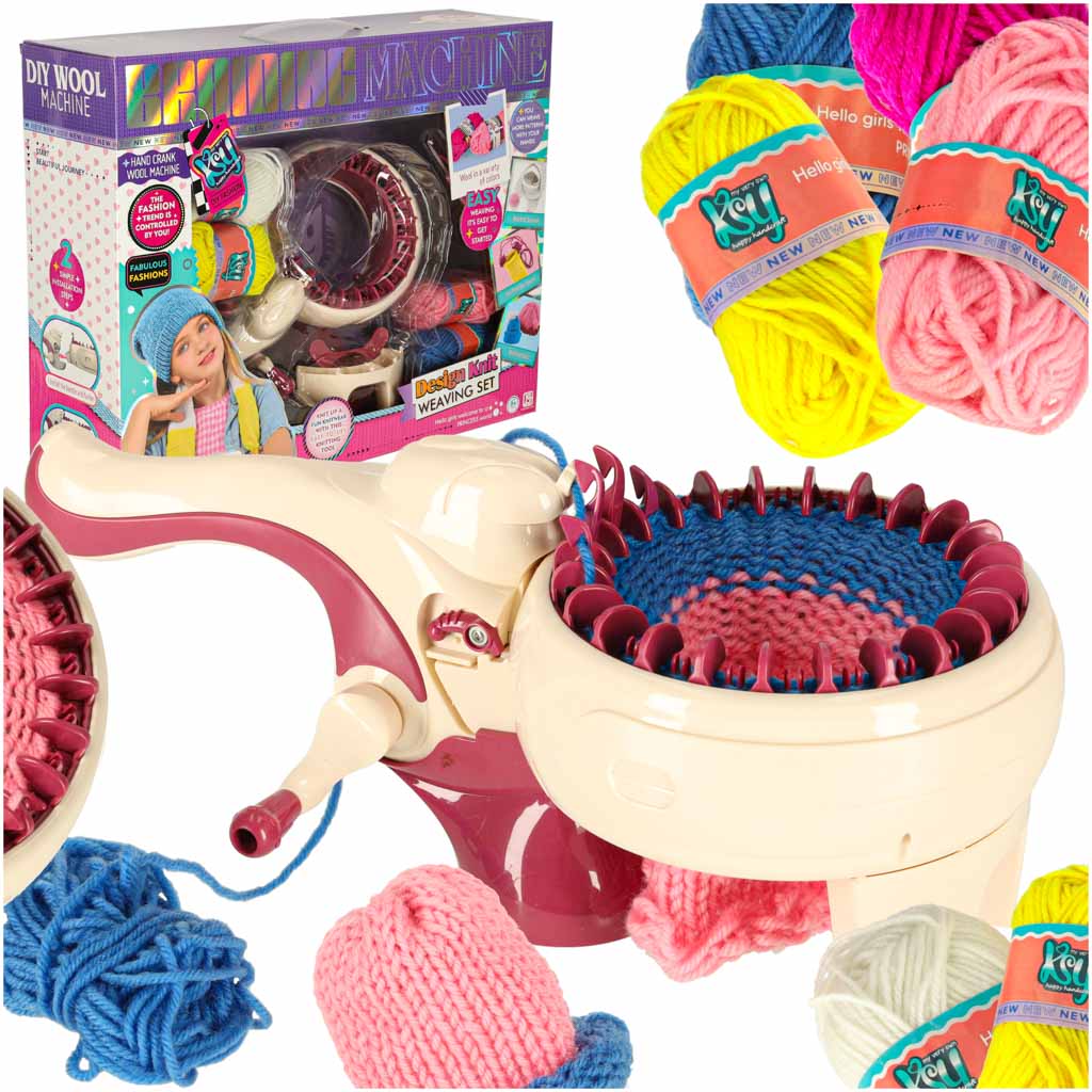 Knitting Machine Knitting Sewing Kit 5 Colors Of Yarns