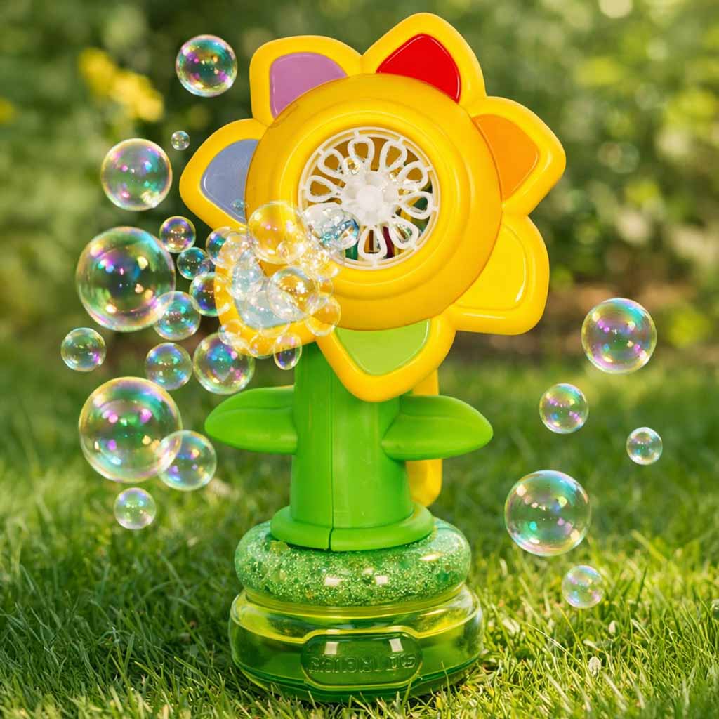 Soap Bubble Machine Automatic Generator Flower Bubble Music Lights
