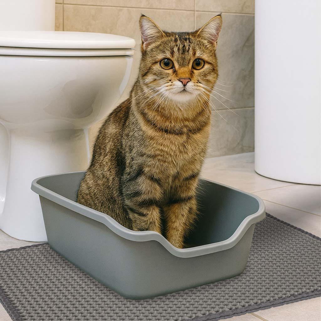 Cat Litter Box Mat Waterproof Double Layer 40x60cm