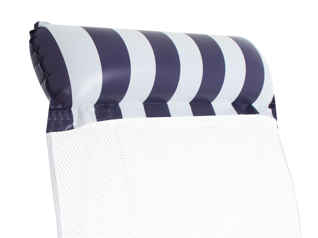 Inflatable Mattress Swimming Chair 120x70cm Navy Blue