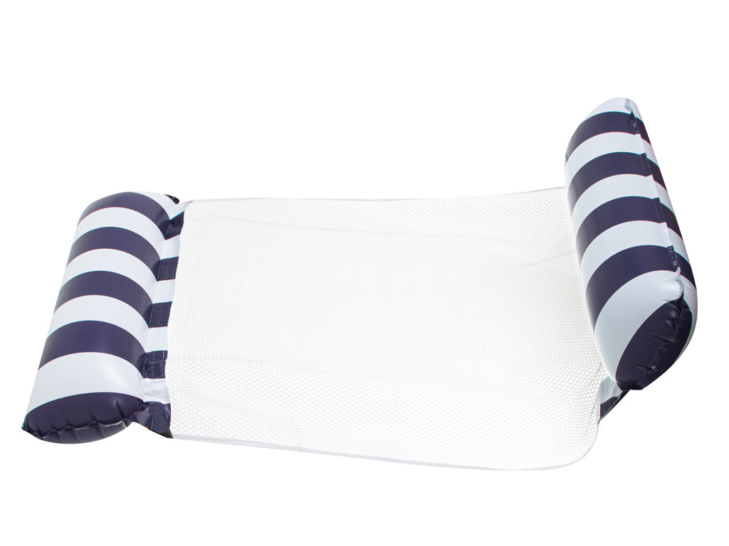 Inflatable Mattress Swimming Chair 120x70cm Navy Blue