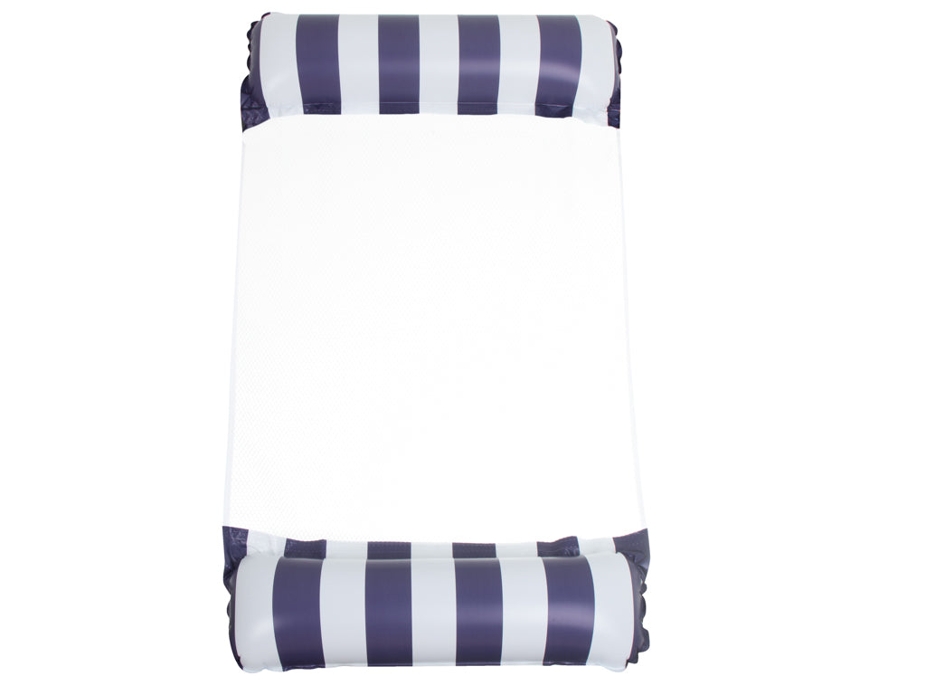 Inflatable Mattress Swimming Chair 120x70cm Navy Blue