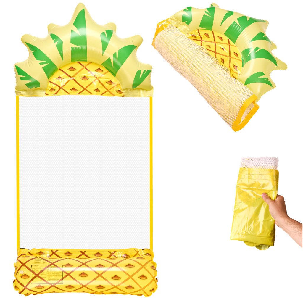 Inflatable Mattress Beach Hammock Water Lounger Chair Swimming Pool Pineapple