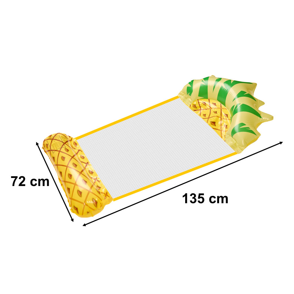 Inflatable Mattress Beach Hammock Water Lounger Chair Swimming Pool Pineapple