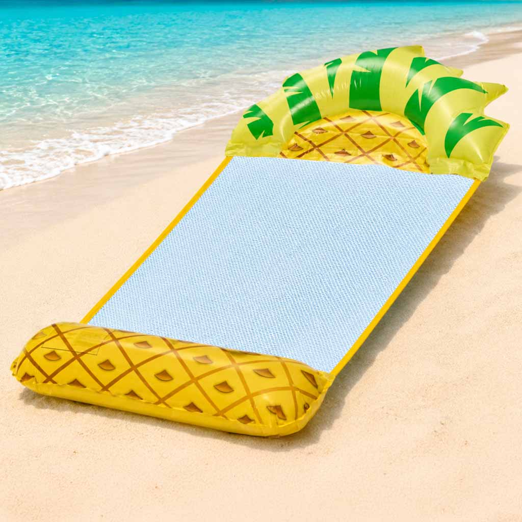 Inflatable Mattress Beach Hammock Water Lounger Chair Swimming Pool Pineapple