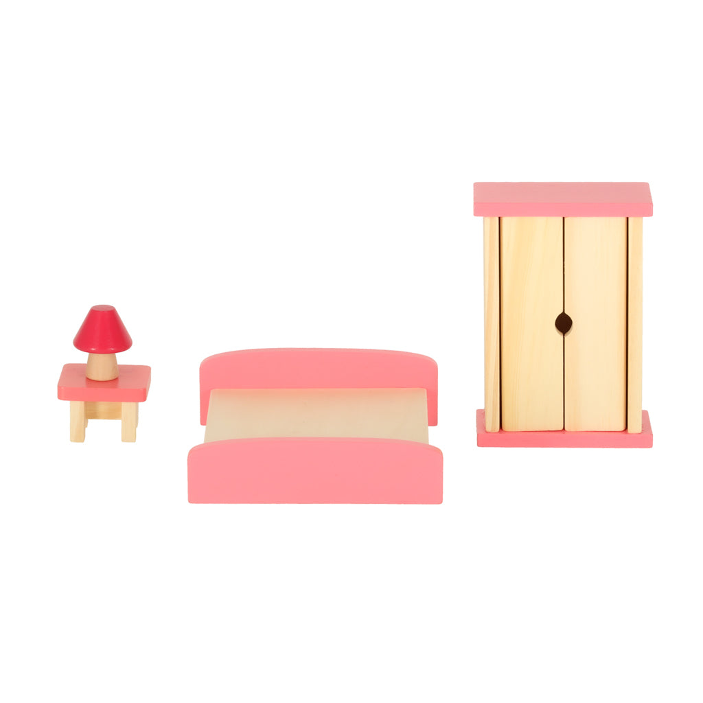 Poppenhuismeubilair Houten Paars