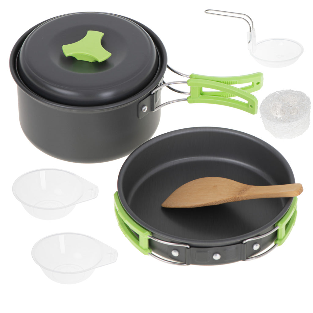 Menasks Travel Cookware Set Camping Pot Pan Xl