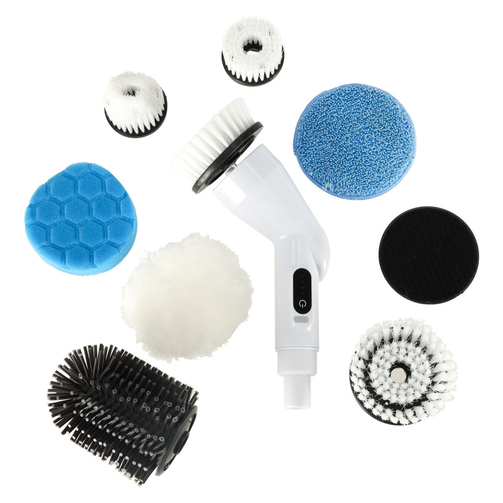 Rotary Mop Electric Cleaning Brush With 9 Brush Heads