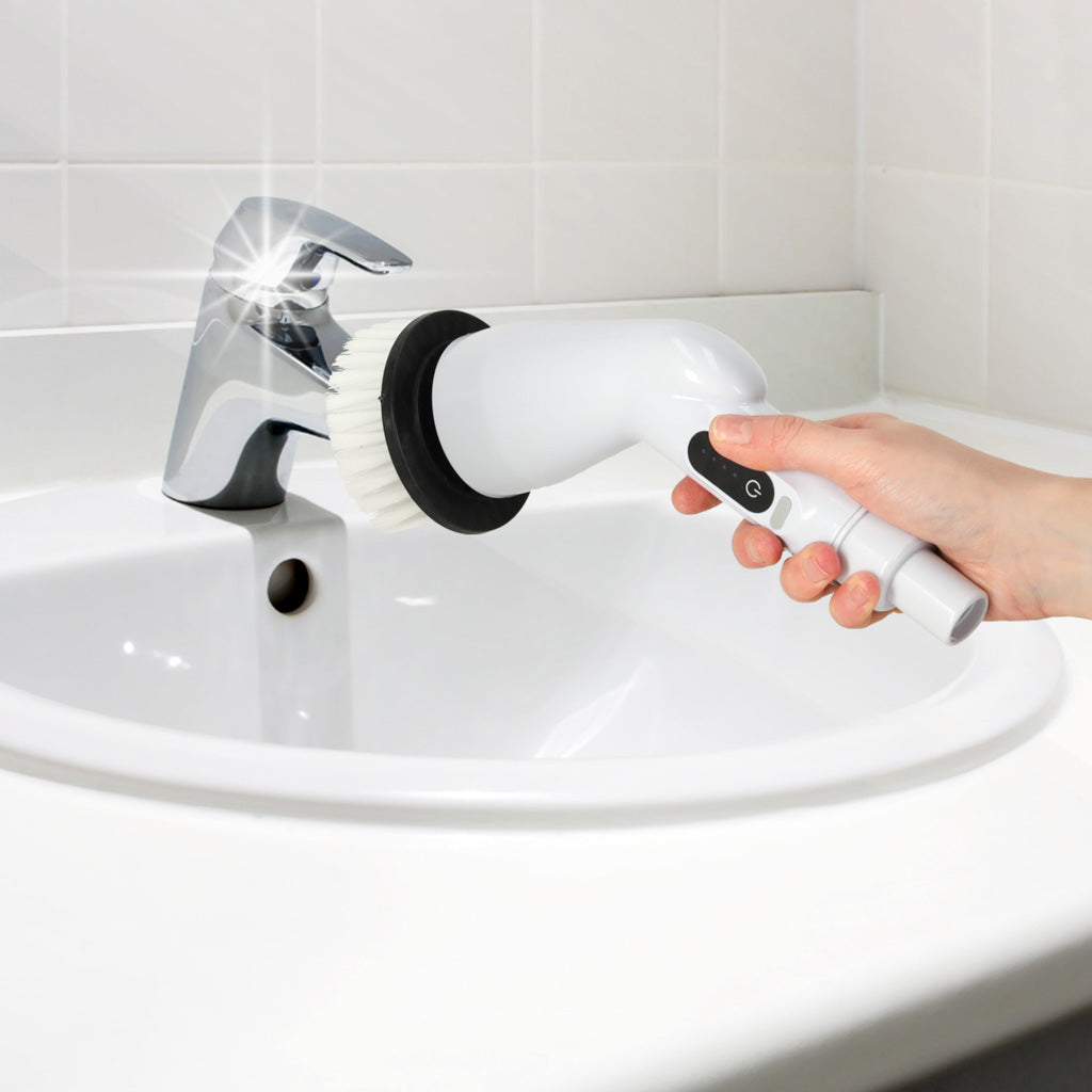Rotary Mop Electric Cleaning Brush With 9 Brush Heads