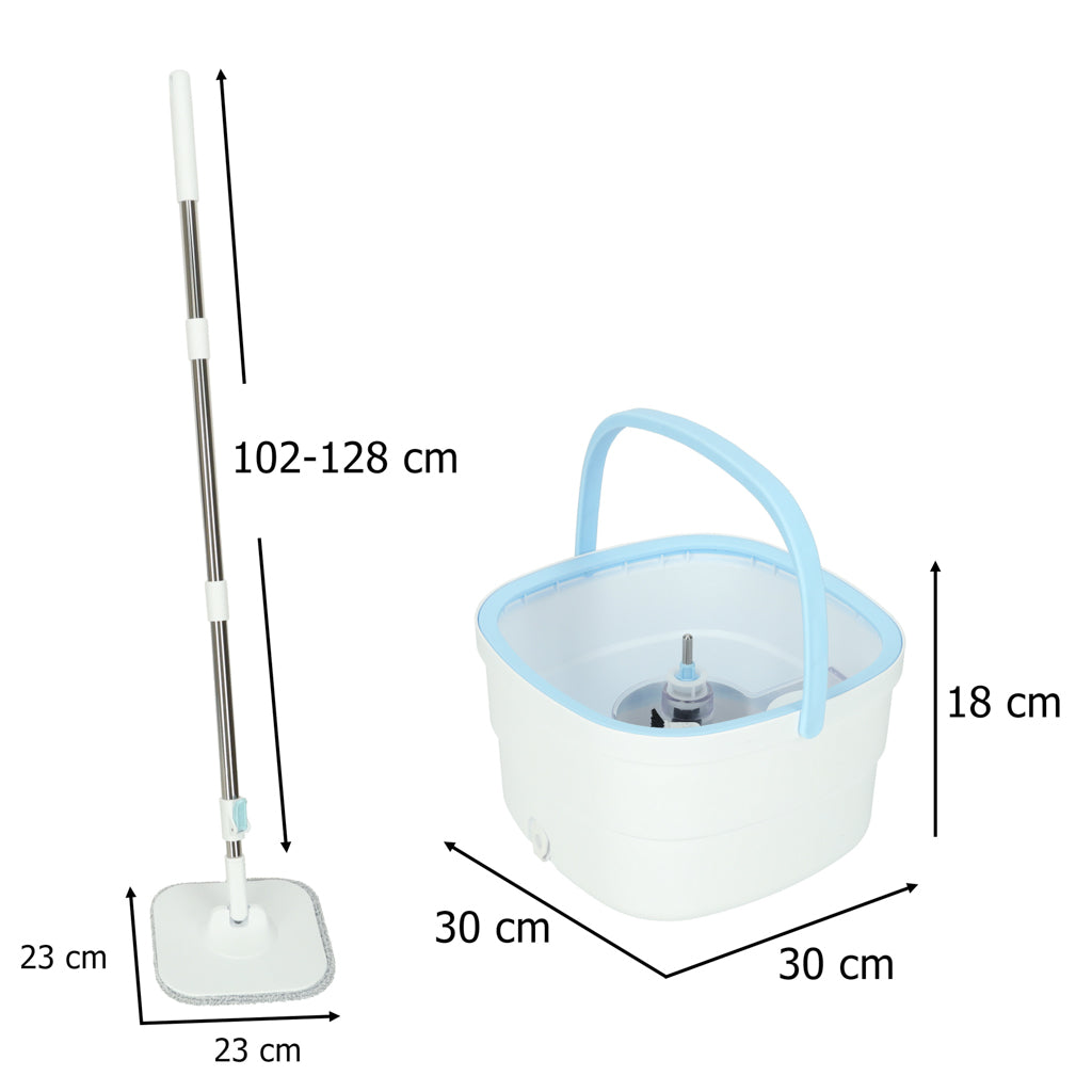 Rectangular Flat Rotary Mop Clean Dirty Water Wringer