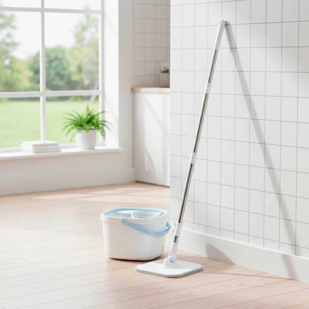 Rectangular Flat Rotary Mop Clean Dirty Water Wringer