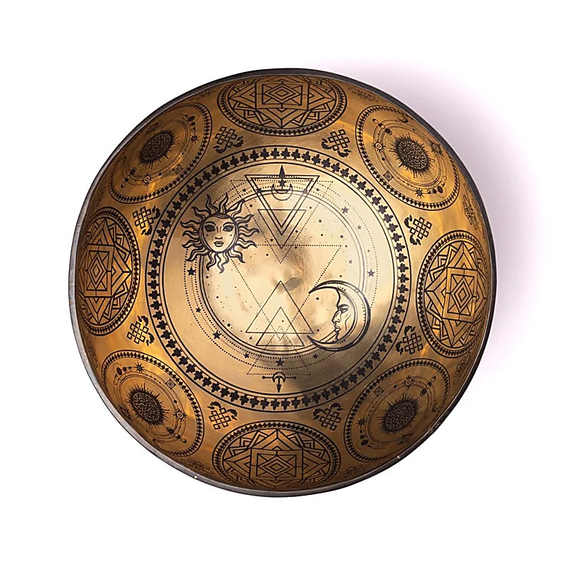 Grawerowana laserowo misa dźwiękowa Sun & Moon - ±1400-1600 G ; ±22-24 cm