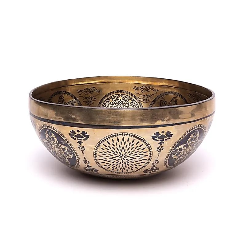 Lézergravírozott Singing Bowl Tree Of Life - ±1400-1600 G ; ±22-24 cm