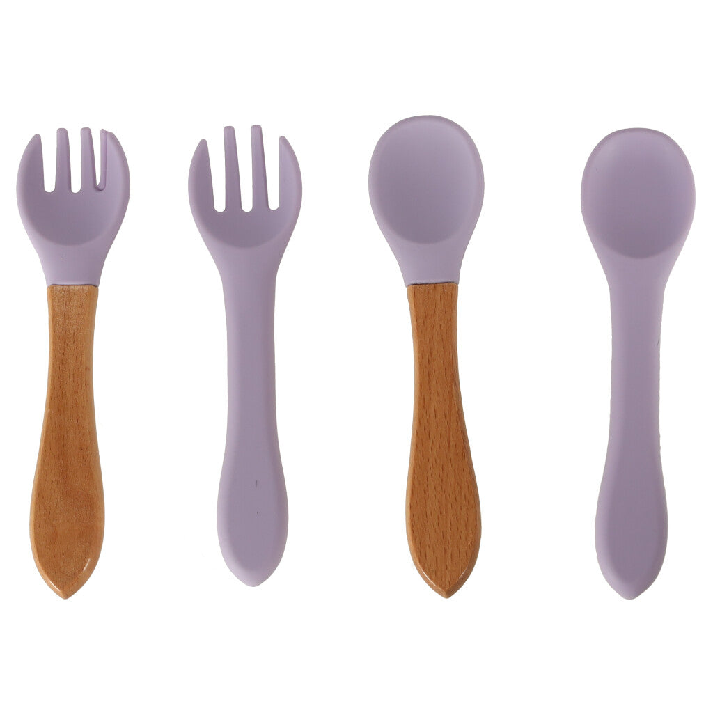 Miasa Silicone Do Pháistí Portán Sraith de 9 Mír Corcra