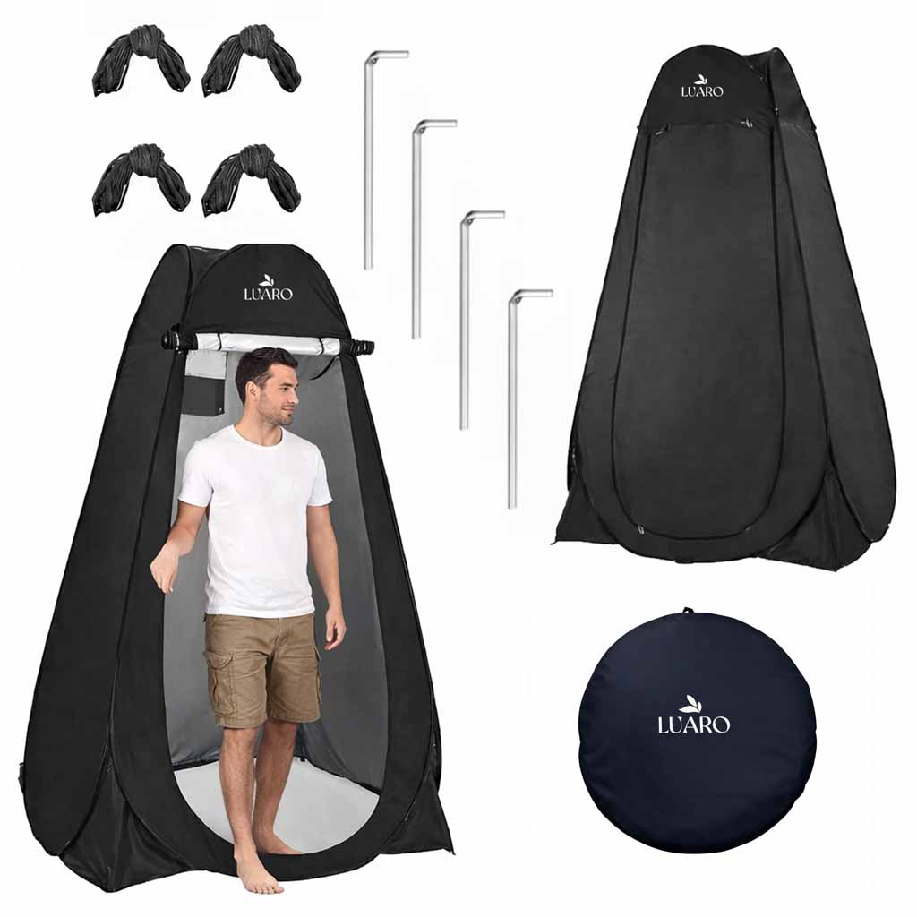 Tent Shower Changing Room Portable Wc Black