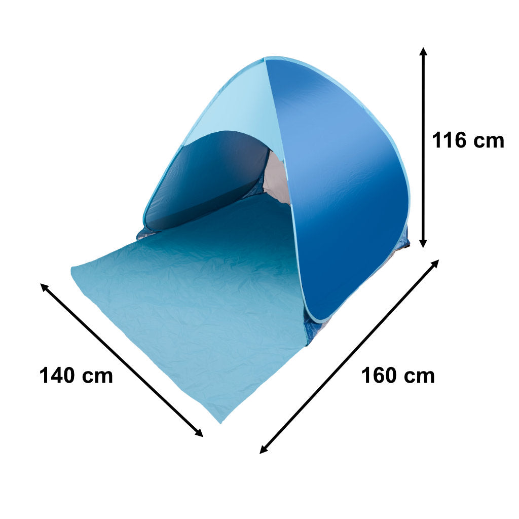 Self-folding Garden Beach Tent Blue