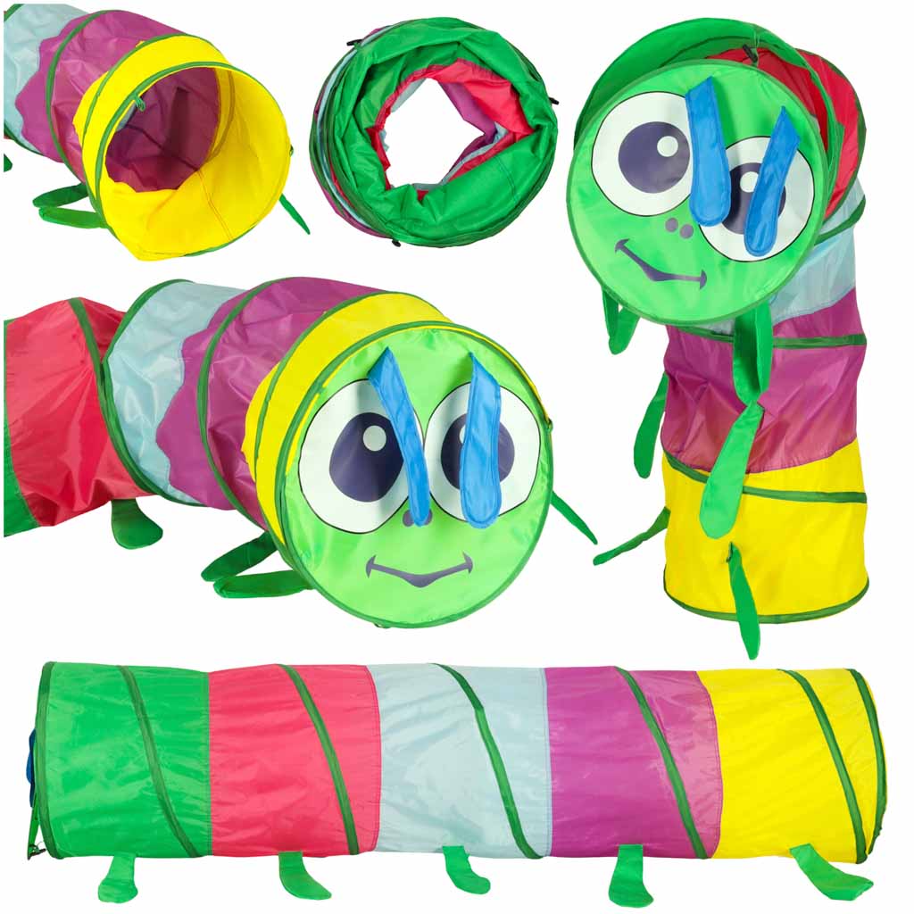 Carpa túnel para niños, pista de jardín, oruga plegable grande para el hogar y el jardín