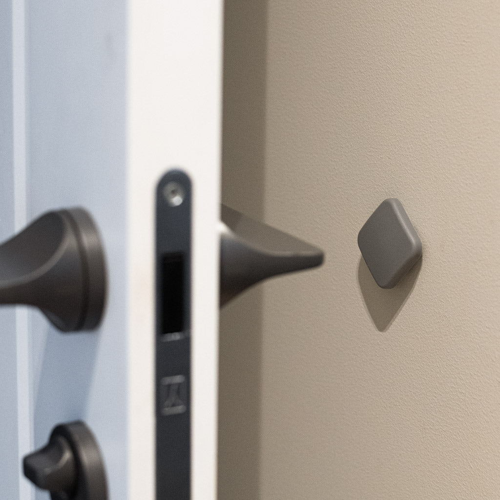 Door Bumper Self-adhesive Silicone Grey Square