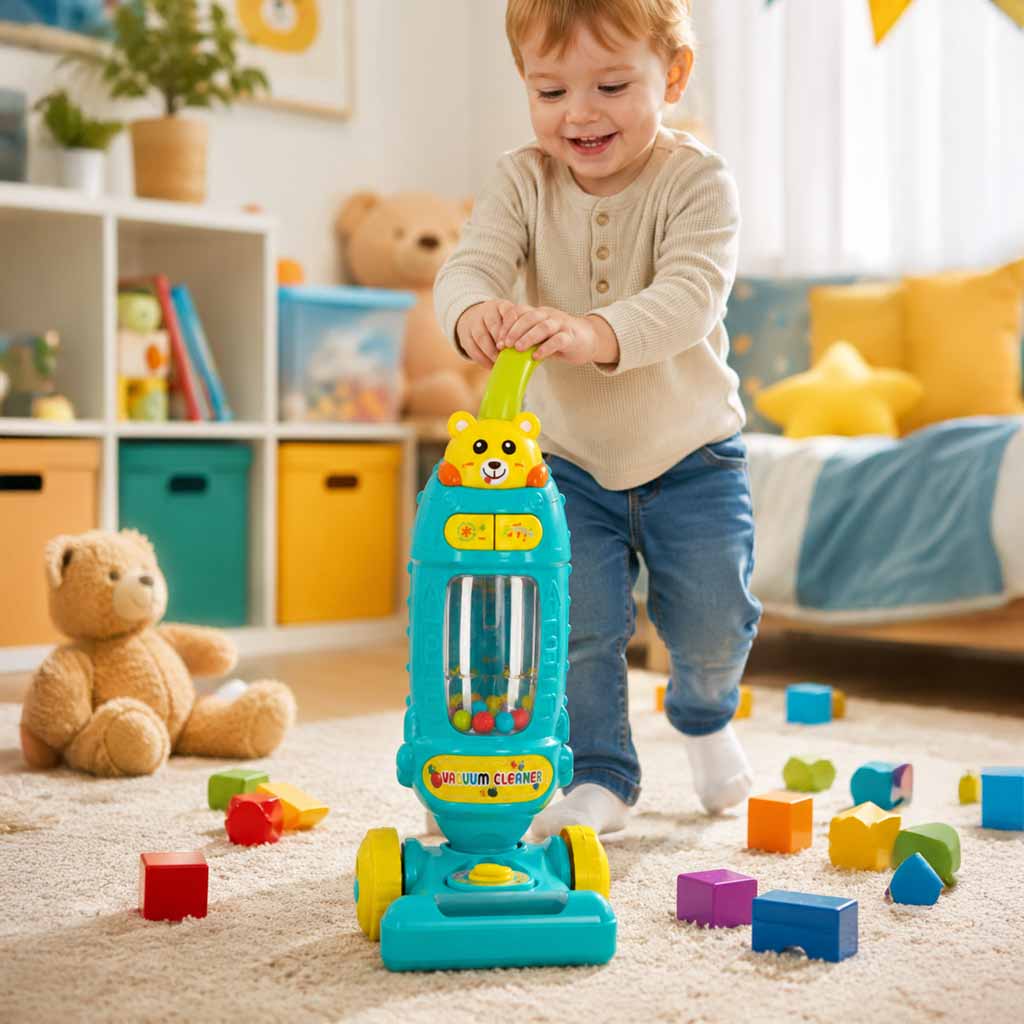 Interactive Vacuum Cleaner For Kids With Sound