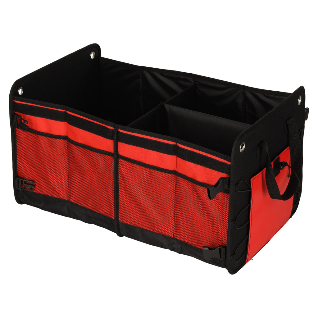 Organizator Geanta Portbagajul Auto Negru Rosu 58x37x32