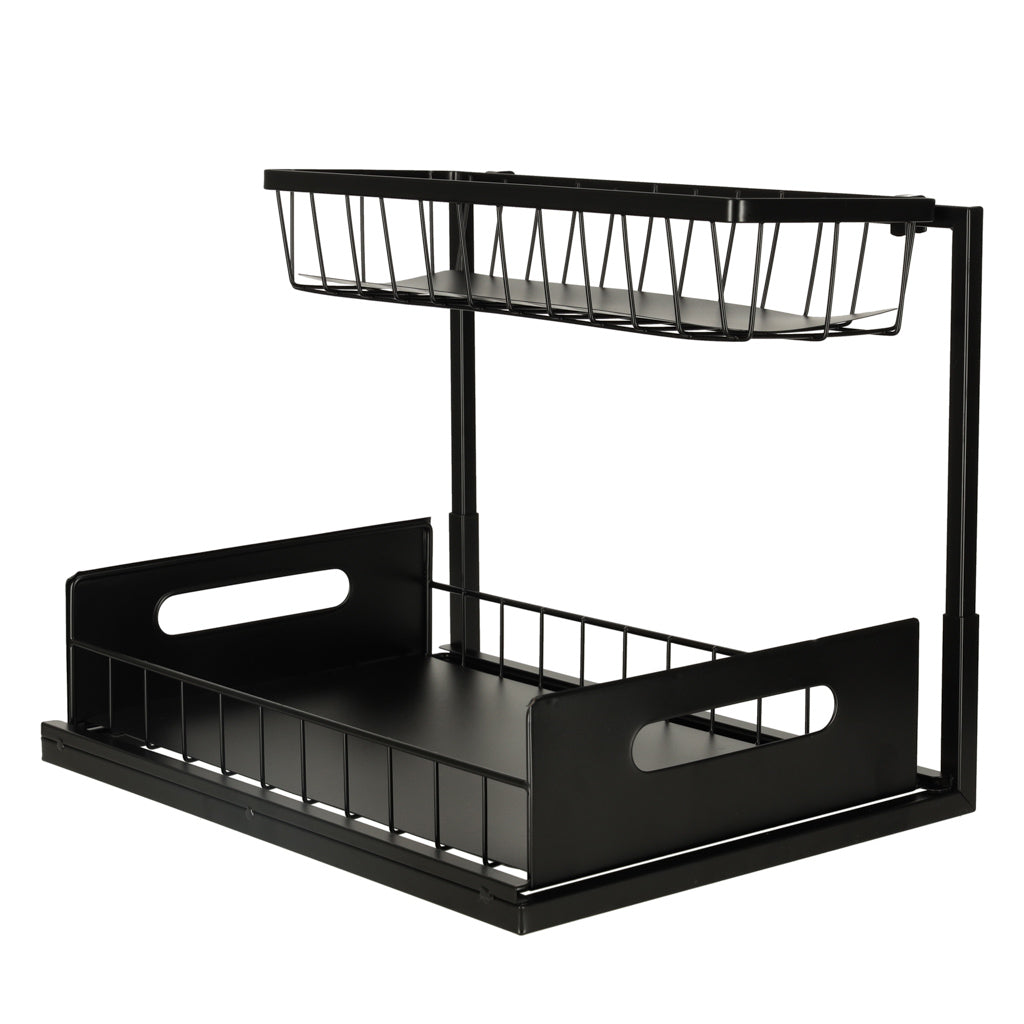 Under-sink Organizer For Two-tier Cabinet