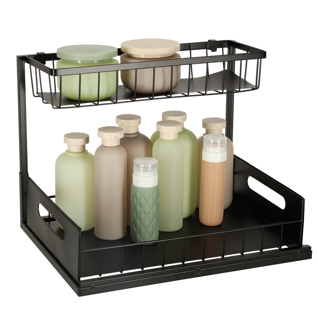 Under-sink Organizer For Two-tier Cabinet