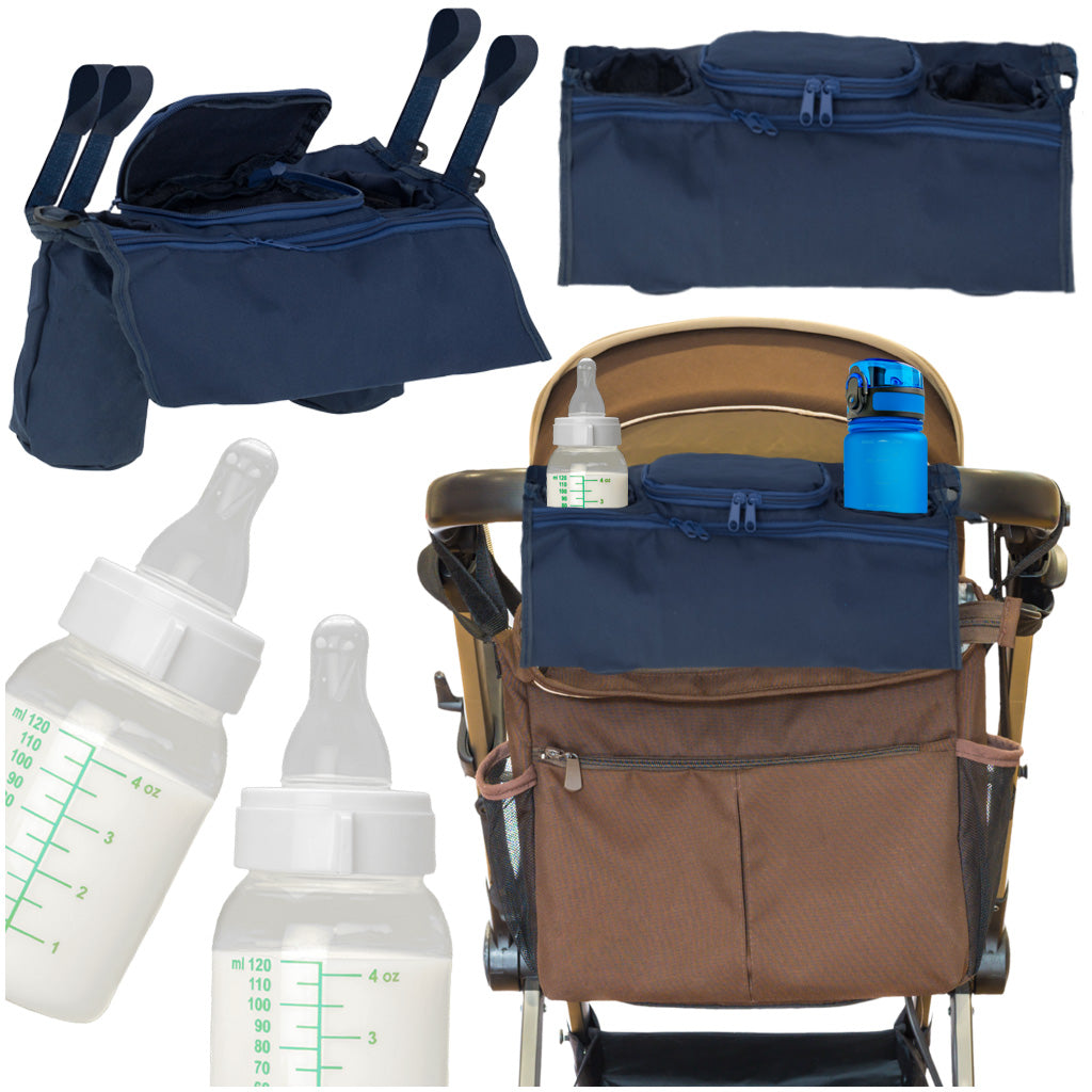 Stroller Organizer For Drinks Bottle Navy Blue