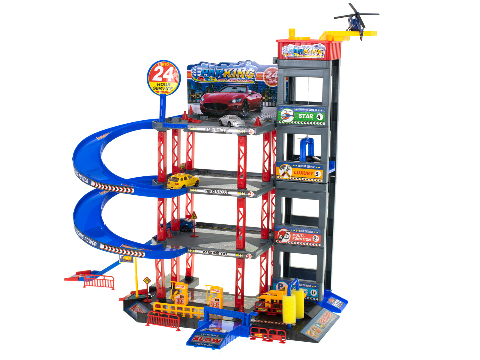Parking Garage Double-decker Gas Station Car Wash