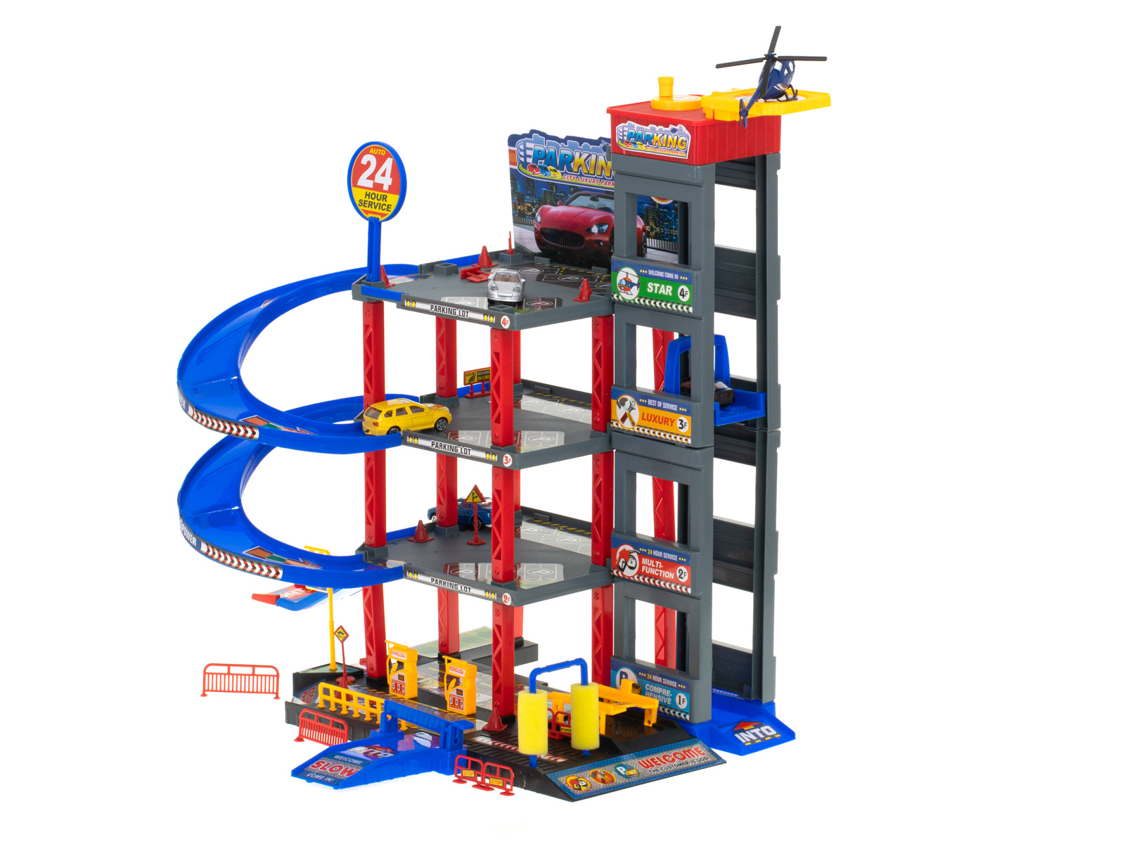 Parking Garage Double-decker Gas Station Car Wash