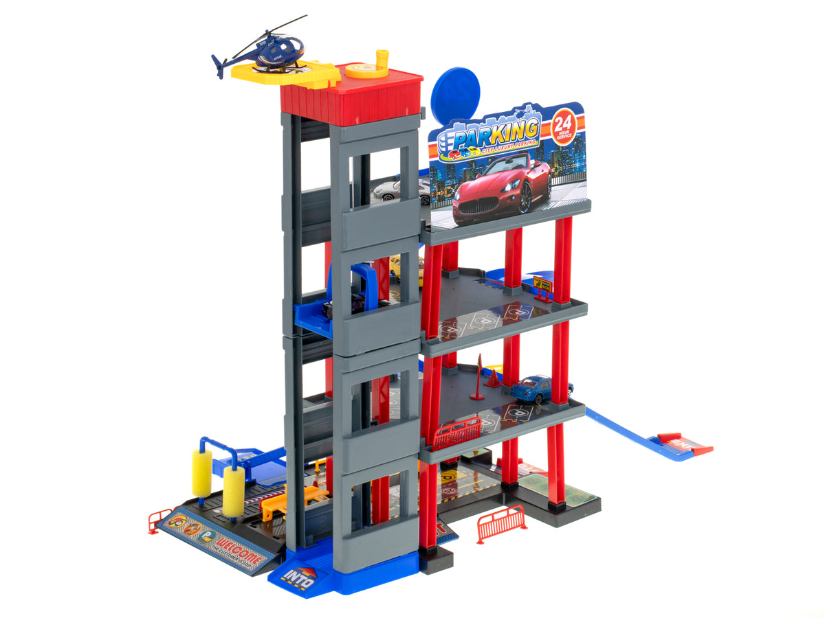 Parking Garage Double-decker Gas Station Car Wash