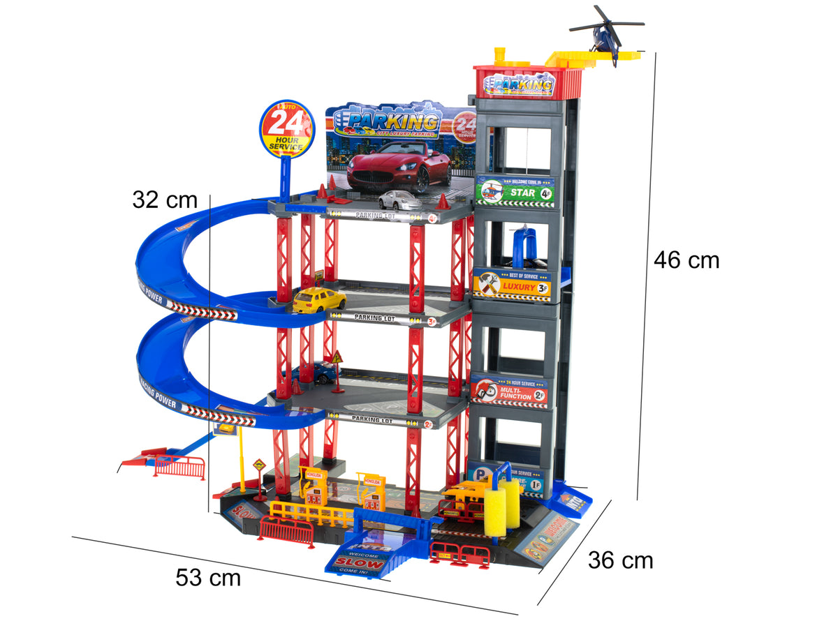 Parking Garage Double-decker Gas Station Car Wash