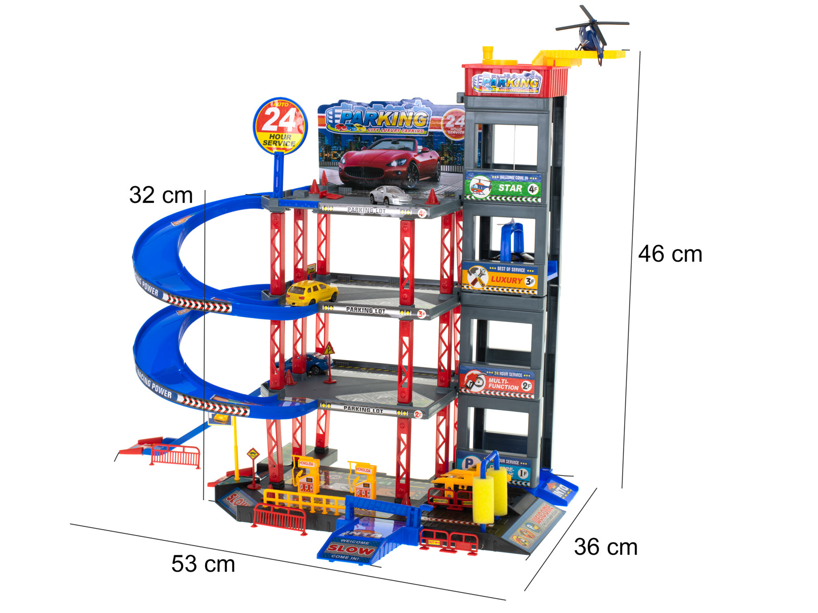 Parking Garage Double-decker Gas Station Car Wash