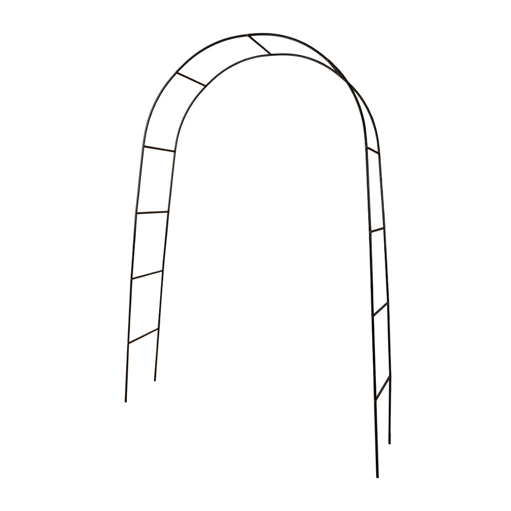 Garden Pergola Arch Holder For Roses Flowers Ivy Creepers Metal 240 X 140 Cm