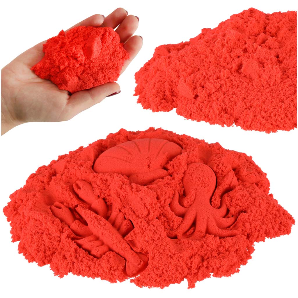 Kinetic Sand 1kg In A Bag Red