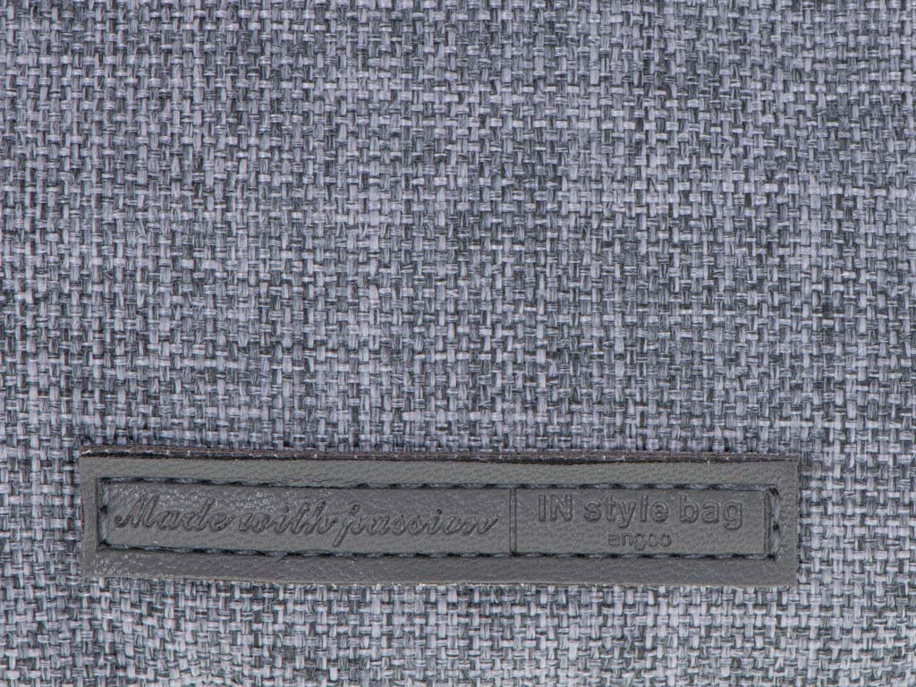 School Pencil Case Double Sachet Make-up Bag Grey